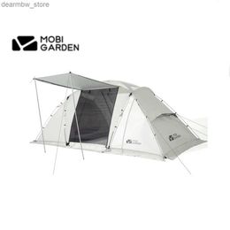 Tents and Shelters Mobi Garden Nature Hike Camping Outdoor Equipment Portable Beach Two Rooms One Hall Four People Camping Tent Travel Equipment L48
