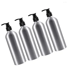 Liquid Soap Dispenser 4 Pcs Dispensing Aluminium Bottles Shampoo Anticaida Holder With Pump Sub Baby Storage