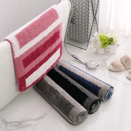 Bath Mats Soft Comfortable Bathroom Rug Mat Modern Anti Slip Microfiber Fluffy Decorative Blankets For Couch