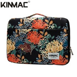 Brand Kinmac Laptop Bag 1213314154156 InchWomen Man Handbag Case For MacBook Air Pro M1 Notebook PC Briefcase Drop KC122 240408