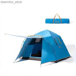 Tents and Shelters Mobi Garden Nature Hike Camping Tent Travel Outdoor Park 3-4 Person Automatic Tent Rainproof Large Space Beach Camping Equipment L48