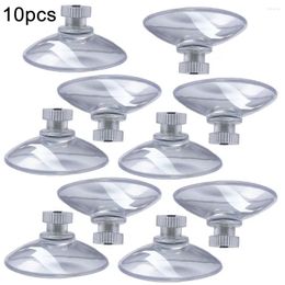 Hooks 10Pcs 41mm Clear Sucker Suction Cups Mushroom Head Strong Vacuum Suckers Hanger For Window Decoration Wedding Car Glass