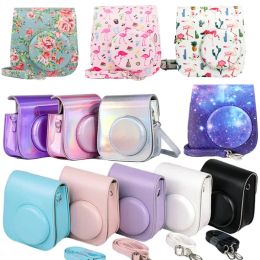 Bags PU Leather Soft Protective Carry Travel Cover Box For Fujifilm Instax Mini 11 Instant Camera Bag Case With Shoulder Strap