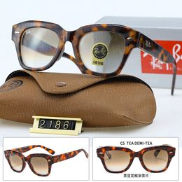 top Classic Wayfarer 2186 Sunglasses state Mega Wayfarer 0840 eyeglasses Designer Polarised Glasses UV400 Lenses Unisex 852