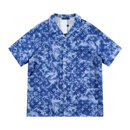 Erkek Moda Çiçek Tiger Baskı Gömlek Kısa Kollu Hawaii Gömlek Takımları Yaz Plajı Tasarımcı Elbise Gömlek A1