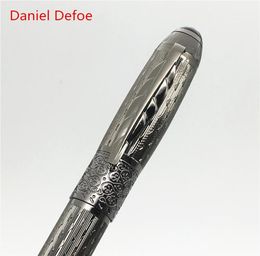 High quality Writer Daniel Defoe M metal Roller ball for Christmas Birthday gift Stationery Office School Supplies Brand Fashion P9936754