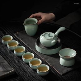 Teaware Sets Office Advanced Tea Set Luxury Design Rotating Modern Afternoon Japanese Porcelain Porcelana Chinesa Household Goods