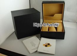 Hight Quality New BVL OCTO Black Leather Watch Box Whole Original Watch Box With Certificate Card Gift Paper Bags Puretime9497812