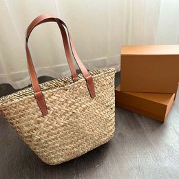 Summer Straw Bag Designer Handbags Fashion Shopping Bag Beach Totes Luxury Women Woven Large Crossbody Bags Lady Letter Shoulder Basket Bag