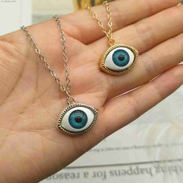 Pendant Necklaces 2021 Fashion Charming Necklace Gothic Eyeball Vintage Punk evil Eyes Pendant Necklace Lucky Evil Eye Necklace Gifts240408YWR4