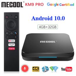 Box MECOOL KM9 PRO TV Box 4GB 32GB 2G 16G Androidtv Google Certified KM3 ATV Android 10 4GB 64GB Amlogic S905X2 4K Wifi Media Player