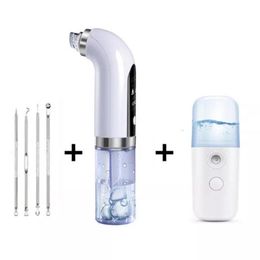 Face Care Devices in Remover Small Bubble Black Dot Acne Pimple Remover Tool Rechargeable Pore Clean Water Cycle Nose Face Vacuum 5897077