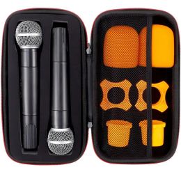 Accessories 1pc Wireless Microphone Case EVA Mic Case Mic Storage Bag With Thicken Sponge Microphone Travel Carrying Case 30x15x7cm