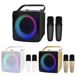 Microphones Microphone Karaoke Machine Portable Bluetooth PA Speaker System HIFI with 12 Wireless Microphones Home Family Singing Machine