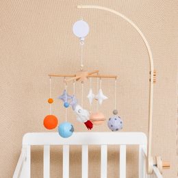 3pcsSet Baby Mobile Rattles Toy 012 Months For born Space Planet Crib Bed Bell Toddler bed bell Musical Toys Gifts 240408