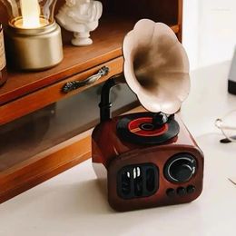 Decorative Figurines 1pc Music Box Retro Phonograph Decoration Ornament Musical Table Desk Valentine's Day Gifts