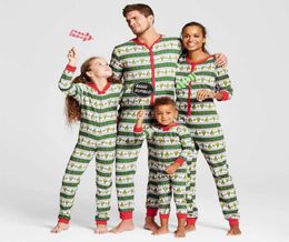 Family Christmas Pyjamas New Family Matching Clothes Matching Mother Daughter Romper Jumpsuit New Father Son Mon New Year Family L8003600