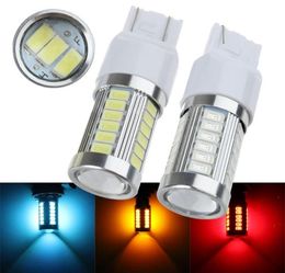 2PCS High Power T20 7443 7440 W215W 33 SMD 5630 5730 Car Led Turn Signal Lights Brake Tail Lamps 33SMD Auto Rear Reverse Bulbs6850675