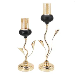 Candle Holders Rose Shape Holder For Pillar Candles Centrepiece Stand