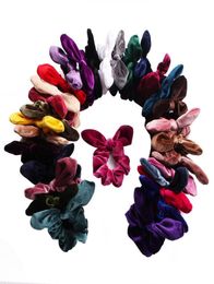 30 Color Velvet Band Elastic Hair Scunchies Scunchy Hairbänder Kopfband Ponytailhalter Girls Accessoires Kinder Haarzubehör 2078703