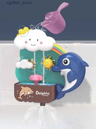 Baby Bath Toys Bath Toys Pipeline Water Spray Shower Game Dolphin Bath Baby Toy Children Swimming Bathroom Bathing Shower Kids Toy Gift L48