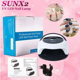 Rests Sunx2 Plus Uv Led Nail Lamp 75w Handle Gel Polish Curing Auto Sensing 36 Pcs Lamp with Lcd Display Painless Nails Manicure Tools