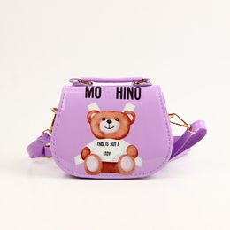 Kids New Fashion Princess Handbags Baby Girl Designer Gift Bag Children Cute Little Bear Shoulder Bags BH237