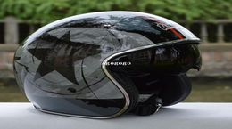 casco capacetes vintage vetro man women039s Tanked Racing Open Face helmet Jet Helmet Chopper motorcycle helmet7808899