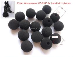 Accessories Foam Windscreens,round ball shape , WS0515, lavalier microphone , 5mm opening &15mm inner length, 10 pcs / lot, Singapore Post