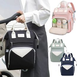 Diaper Baby Stroller Hanging Backpack Changing Mat Wet And Dry Carrying Large Capacity Nappy Fashion Mommy Bag 240407