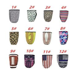 Leopard Print Rainbow Mermaid Water Bottle Cover Neoprene Insulated Sleeve bag Case Pouch for 30oz Tumbler Cup4229290