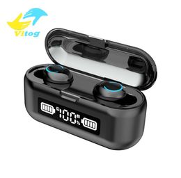 Vitog F943 Wireless Headphones TWS Earphones Bluetooth V51 9D Stereo Headset IXP7 Waterproof Sport Gaming Earbuds For Xiaomi Hua2861869