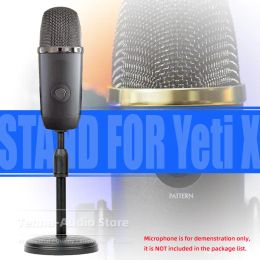 Stand For BLUE YETI X Desktop Microphone Stand Hold Adjustable Desk Bracket Mike Extending Tabletop YetiX Mic Boom Mount Table Holder