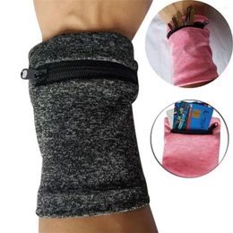 Wrist Support Zipper Running Pouch Storage Bag Sport Brace Protector Wallet Sweatband Wristband