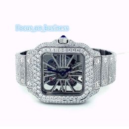 Hot and Cool Design Ice Crushed Lab Grown Moisannite Real Diamond Watches for Men and Women at Reasonable Price from bestcompany