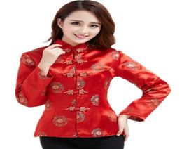 Shanghai Story Dragon Embroidery Traditional Clothing Long Sleeve Chinese Traditional Top For women 2 Style4018209