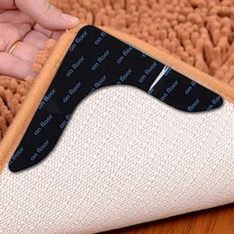 Bath Mats 4/8 Pcs Strong Self Adhesive Fastener Stickers Keep Carpet From Sliding Hook Loop Tape For Hardwood Floors/Tile/Mats