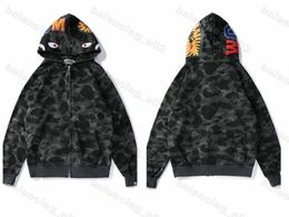 22 Full Zip Hoodie Men's Designer Hoodie Women's Black Camo Jacket Blue Hooded Sweatshirt Warm Long Sleeve Tech Fleece Cardigan7834513