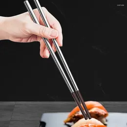 Chopsticks German Style 316L Stainless Steel Silicone Anti-mildew And Moisture-proof For Household Use Tableware