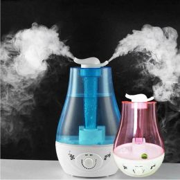 Humidifiers 3L Dual Sprayers Ultrasonic Air Humidifier Aroma Diffuser Humidifier Home Office Essential Diffuser Mist Maker Fogger LED Lamp