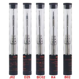 Tips Original Tsb02 J02 D25 Bc02 K4 Replacement Solder Iron Tip Bit Head for Ts80 Ts80p Mini Soldering Iron Not T12