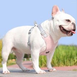 Dog Collars X Shaped Harness Vest Practical Reflective Soft Puppy Cat Chest Straps Breathable And Leash Set Outdoor