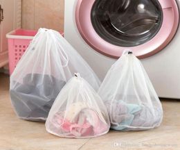 Nylon Washing Laundry Bag Foldable Portable Washing Machine Professional Underwear Bag Laundry Bags Mesh Wash Bags Pouch Basket BH6954342