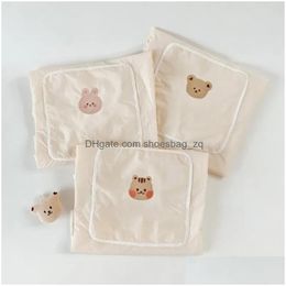 담요 Swaddling 한국 스타일 4 시즌 베이비 유모차 담요 만화 퀼트 Sunsn 방수 슬리브 백 스트랩 드롭 배달 아이 Ma dhhjb