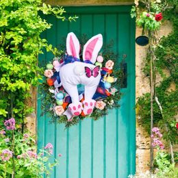 Decorative Flowers Wreath Decoration For Easter Portable Cute Home Accessories Door High Quality Materials