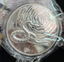 Arts and Crafts 1000g Chinese Shanghai Mint 1kg zodiac snake silver Commemorative Medallion