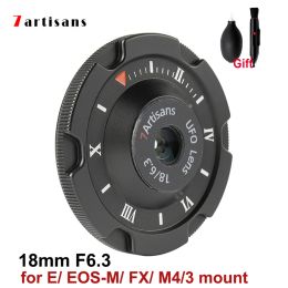 Accessories 7 Artisans 7artisans 18mm F6.3 Ufo Lens Apsc Mf Human Camera Lens for Sony E Canon Eosm Fuji Fx M4/3 Mount Cameras