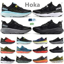 One Hokah Challenger Atr 6 Mens Running Shoes Hokahs Sneaker Triple Black White Atlantis Blue Radiant Yellow Orange Bred Navy Men Women Trainers Sports