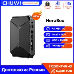 CPUs Chuwi Herobox Mini Pc Intel Celeron N5100 Quad Core Windows 11 8gb Ram 256g Ssd Wifi 6 Bluetooth 5.2 Wtih Hd Port Vga 3.5mm Port