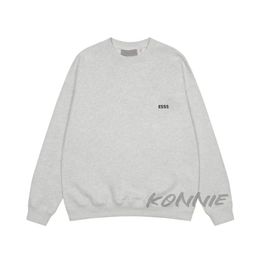 Designer same style for men and women crew neck sweatshirt letter embroidery mens casual tops tracksuit solid color sweatshirts cotton sweatshirt unisex hoody
